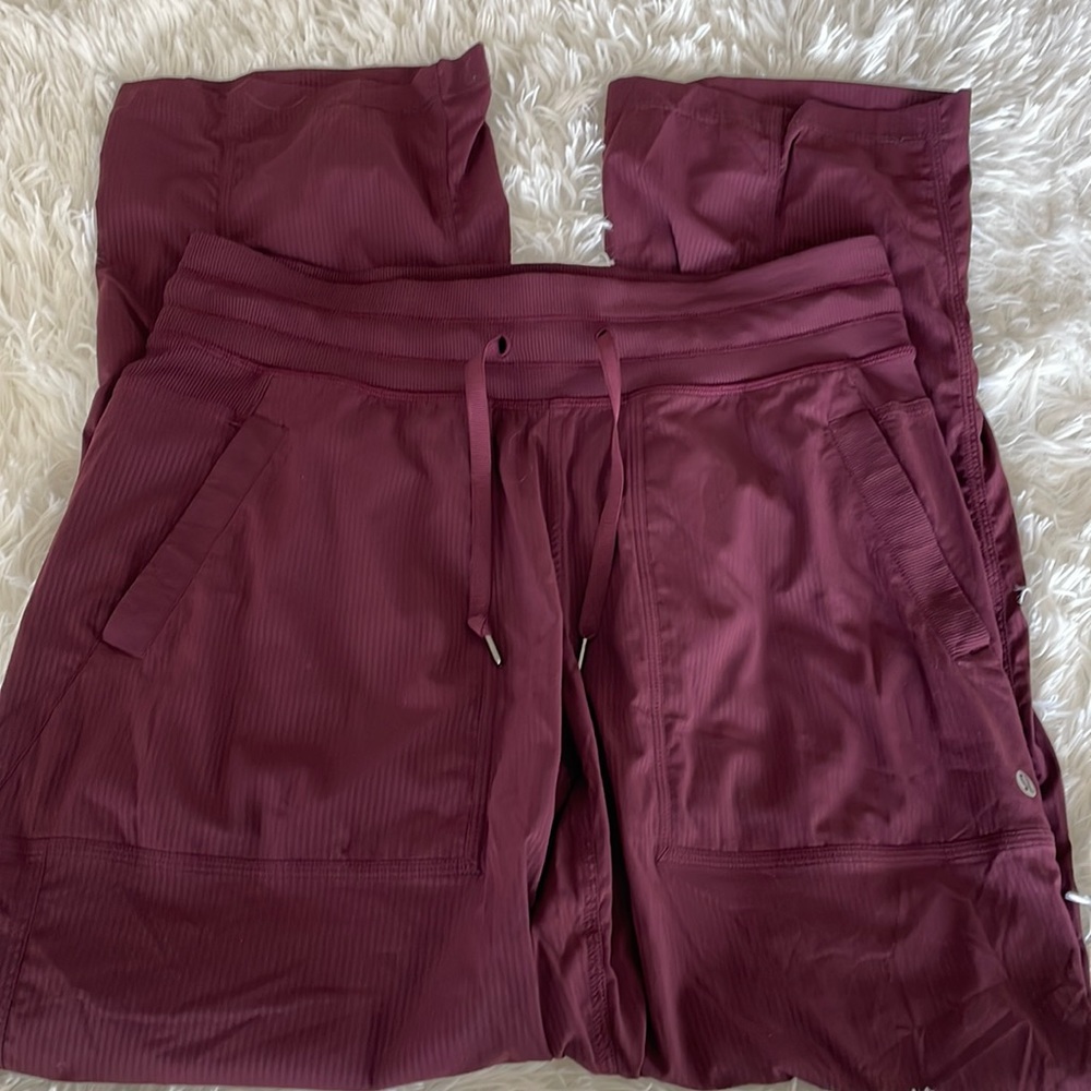 Lululemon Dance Studio Pant 8 Red Burgundy